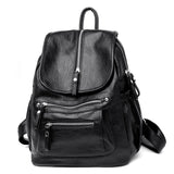 Sheepskin Student Backpack Trendy Fashion Travel Female Bag