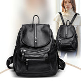 Sheepskin Student Backpack Trendy Fashion Travel Female Bag