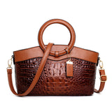 Ladies Handbag Casual Temperament 100% Leather