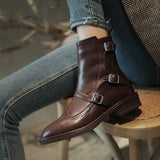 Belt Buckle Low Boots