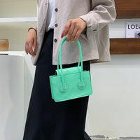 Fashion Solid Color Shoulder Handbag