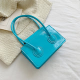 Fashion Solid Color Shoulder Handbag