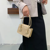 Fashion Solid Color Shoulder Handbag