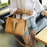 New Double Pocket Shoulder Bag Diagonal Handbag