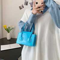 Fashion Solid Color Shoulder Handbag